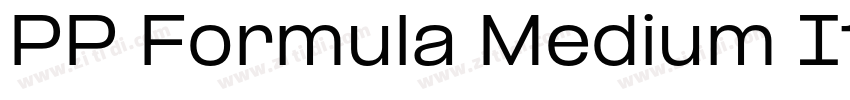 PP Formula Medium It字体转换